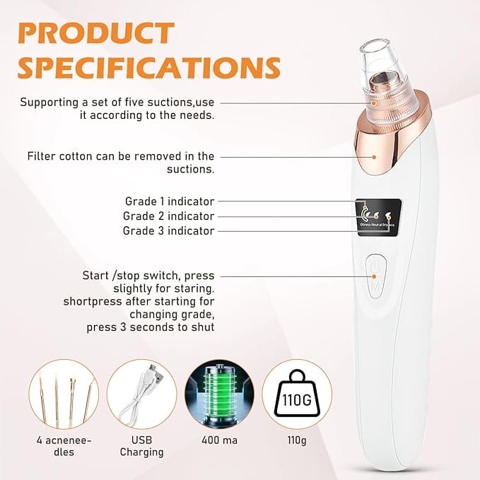 5-in-1 Derma Suction Blackhead Remover Machine