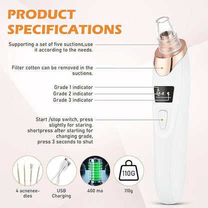5-in-1 Derma Suction Blackhead Remover Machine